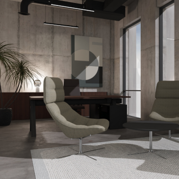 Gabinet w stylu industrialnym