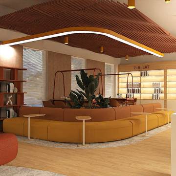 Dom kultury z biblioteką (strefa warsztatowa)