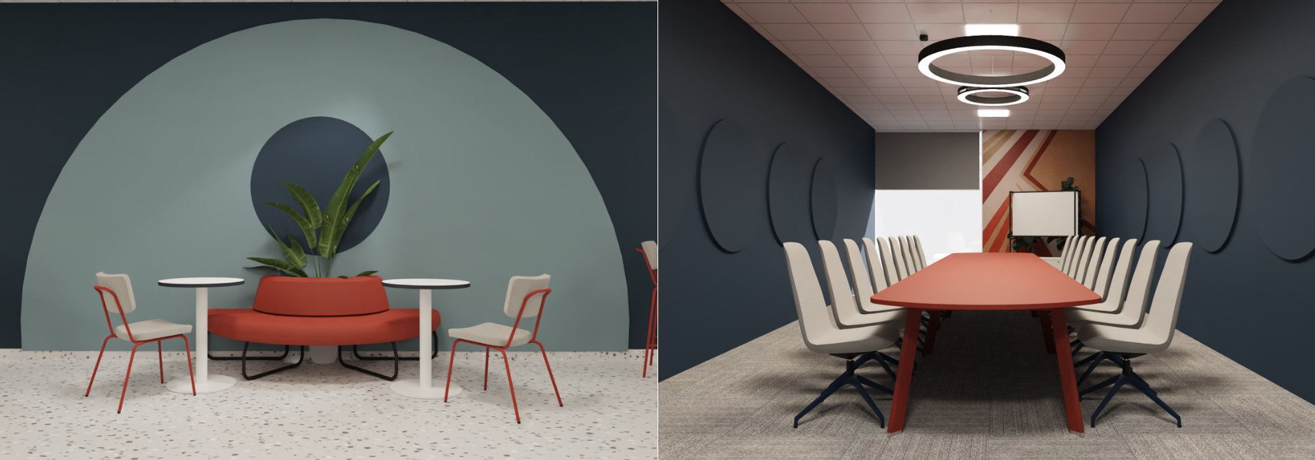 Nowoczesne biuro w barwach marki