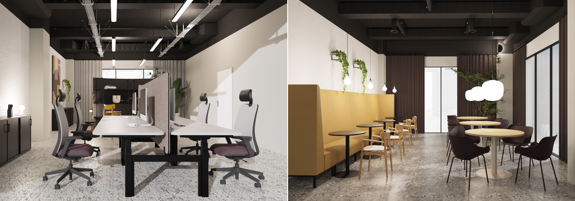 Biuro w kolorach firmy