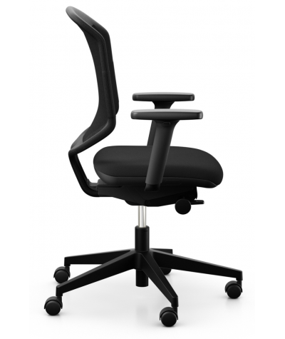 Giroflex 434 czarny krzesło obrotowe bok